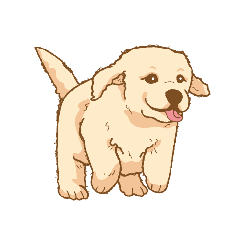 Yellow Labrador Puppy Icon
